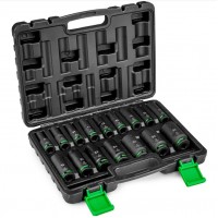 Smūginių ilgų galvučių rinkinys Wuber 1/2" 16 vnt. 8–32 mm